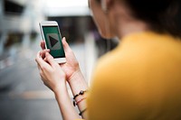 Woman Listening Music Media Entertainment Traveling Concept