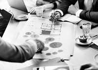 Team Meeting Brainstorming Planning Analysing Concept