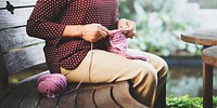 Knitting Knit Needle Yarn Needlework Craft Scarf Concept