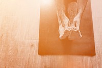 Man Yoga Practice Health Workout Concept
