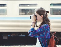 Girl Adventure Hangout Traveling Holiday Photography Concept