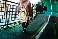 Skater girl out in the city