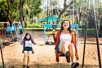 Sister Friendship Embracing Adorable Outside Concept