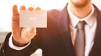 Business Card Idea Businessman Corporate Alliance Concept