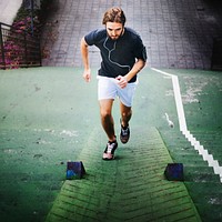 Male Men Active Exercise Healthy Sportman Fit Concept