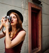 Girl Casual Camera Activity Photographer Leisure Concept