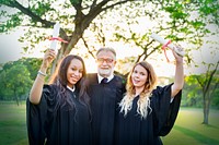 Graduation Celebration Success Certificate College Concept