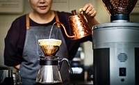 Barista Drip Pouring Apron Cafe Brew Waiterss Concept