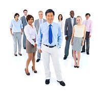 Group of diverse business people