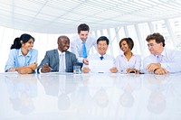 Group of diverse business people