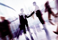 Handshake Partnership Agreement Business People Corporate Concept