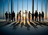 Business People Silhouette The Way Forward Vision Concepts