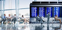 Business People Airport Terminal Travel Departure Concept