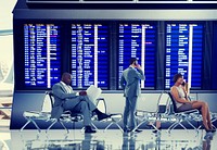 Business People Airport Terminal Travel Departure Concept