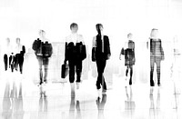Business People Colleagues Walking City Concept