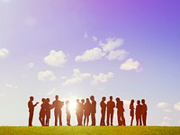 Business Outdoor Team Teamwork Collboration Support Concept