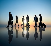 Group of Business People Traveling