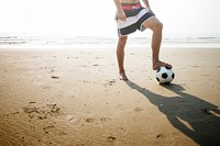 Football Ball Exercise Lifestyle Sport Summer Concept