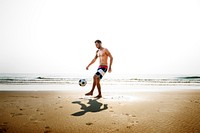 Football Ball Exercise Lifestyle Sport Summer Concept