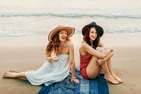 Beach Beauty Casual Energy Friendship Concept