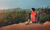 Hiking Trekking Adventure Journey Travel Destination Concept