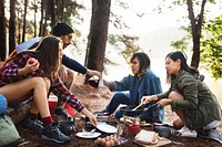 People Friendship Hangout Traveling Destination Camping Concept