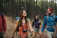 Trek Walking Happiness Friendship Camper Concept