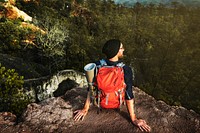 Backpacker Camping Trekking Wanderlust Leisure Concept