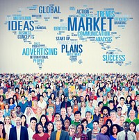 Market Plans Ideas Advertising Business Strategy Concept