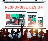 Responsive Design Layout Media Content Browser Concept