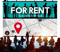 For Rent Rental Available Renting Borrow Property Concept