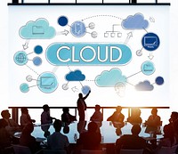 Cloud Computing Network Data Storage Technology Concept
