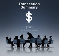 Transaction Summary Corporate Accounting Concept