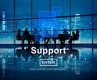 Support Technology Online Website Concept