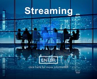Streaming Internet Media Technology Data Concept