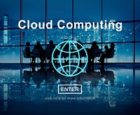 Cloud Computing Technology Online Website Concept