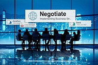 Negotiate Agreement Compromise Reconcile Concept