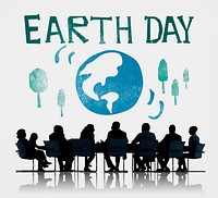Earth Day Globe Holiday Celebration Concept
