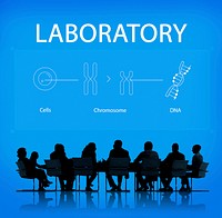 Group of people discussion biology humanity life science genetic research