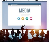 Media Digital Communication Television Social Concept