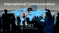 International Communication Connection Networking Website Concept