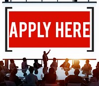 Apply Here Opportunity Hire Employment Concept