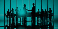 Business People Meeting Corporate Handshake Greeting Concept