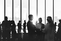 Business People Meeting Corporate Handshake Greeting Concept