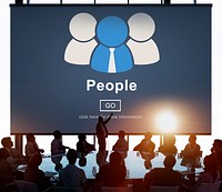 People Icon Community Homepage Information Concept