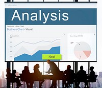 Business Strategy Graph Analysis Marketing Concept