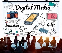 Digital Media Internet Online Sharing Technology Website Concept