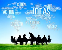 Global Business People Meeting Creativity Ideas Concept