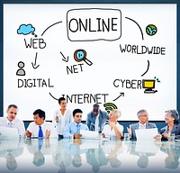 Online Internet Social Networking Concept