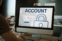 Account Log In User Password Register Concept